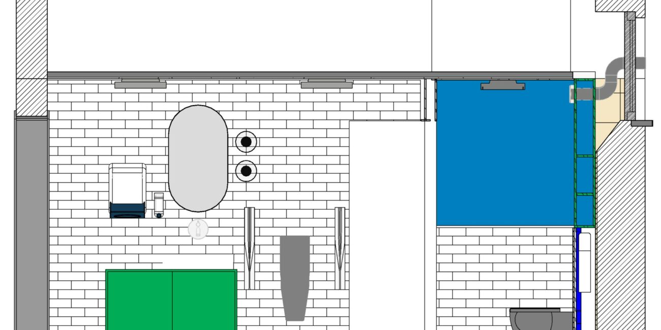 rénovation de sanitaires en région liégeoise, conception BIM